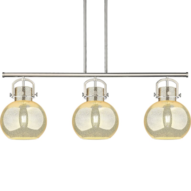 Innovations Lighting 410-3I-16-42 Newton Sphere Linear Newton Sphere 3 - Polished Nickel / Mercury
