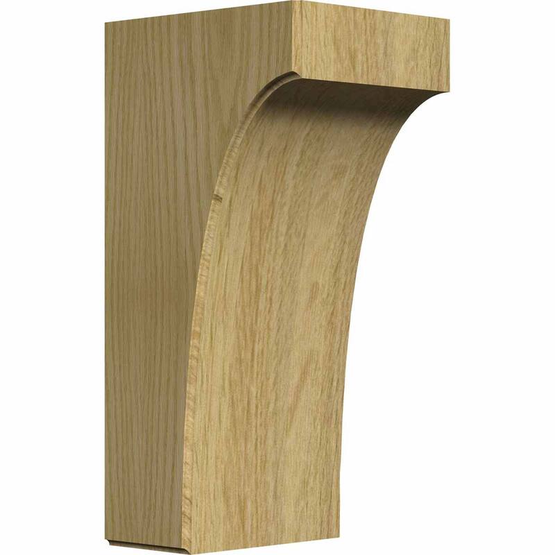 Clarksville Bracket - 5 1/4"W x 6"D x 12"H - Red Oak
