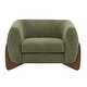 preview thumbnail 26 of 53, Tina Modern Upholstered Boucle Arm Club Chair by Christopher Knight Home