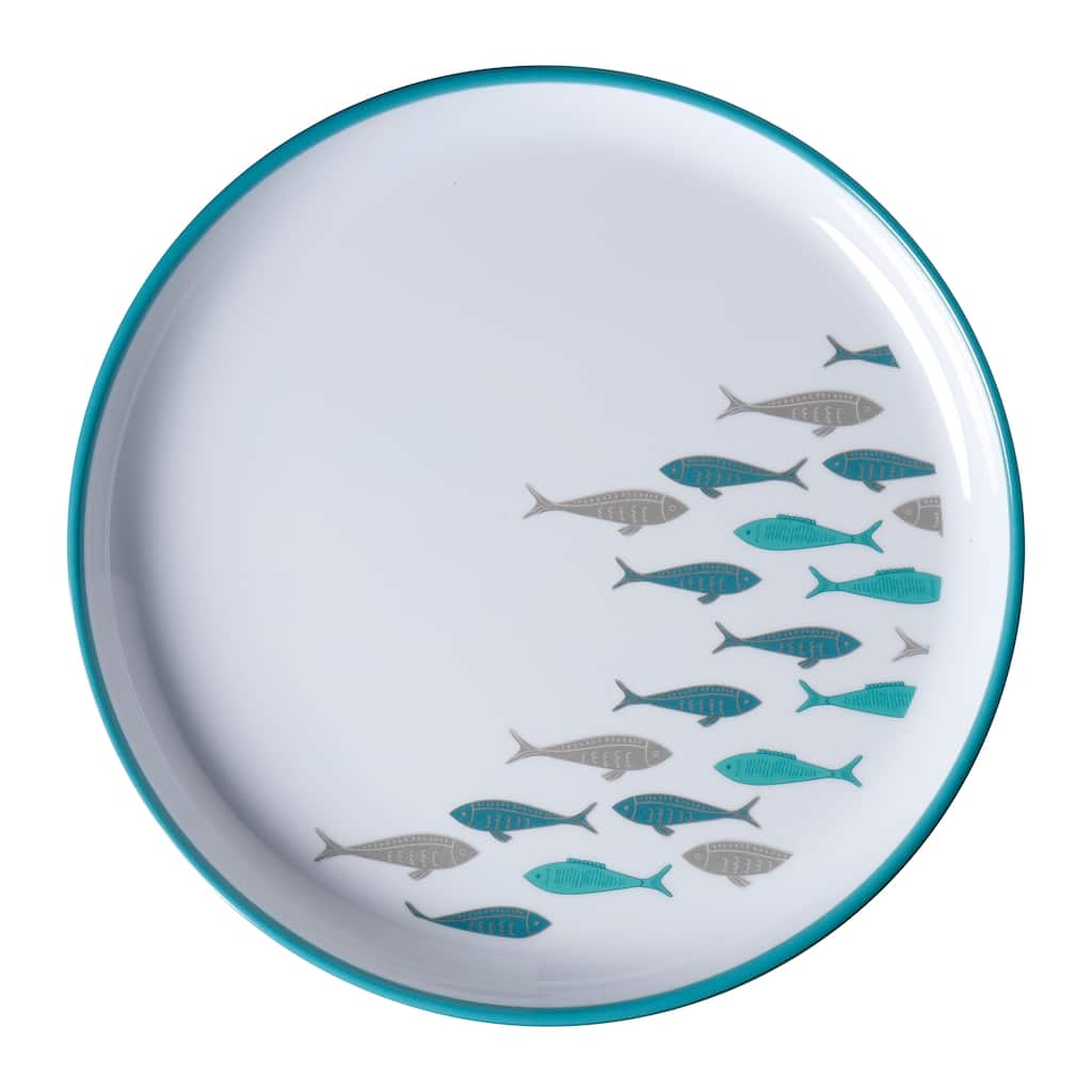 Coastal Non-Slip Melamine Dessert Plate