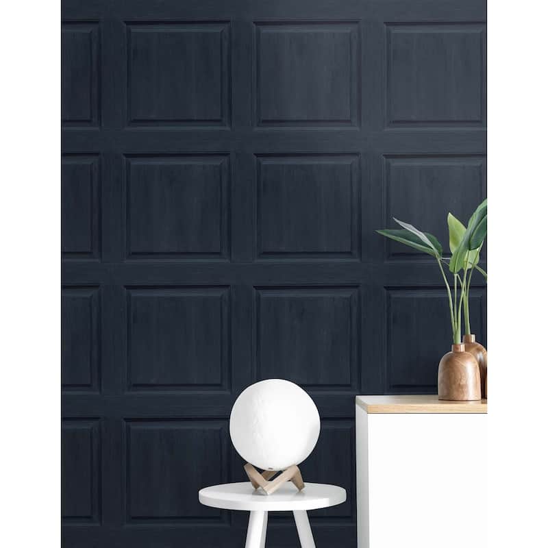 Arthouse Washed Faux Panel Peel and Stick Wallpaper