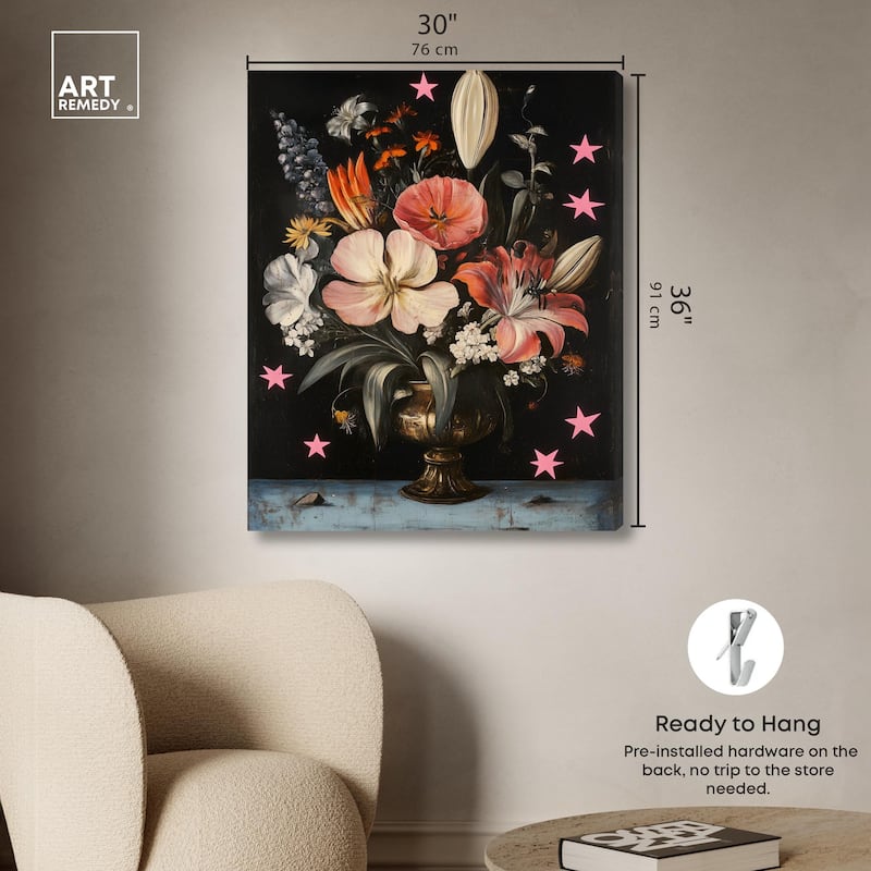 TANY's Floral Universe I Canvas by Art Remedy, Gallery Wrapped