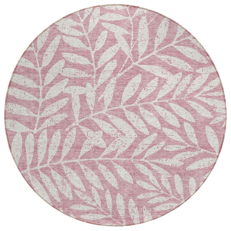 Machine Washable Indoor/ Outdoor Chantille Palm Rug