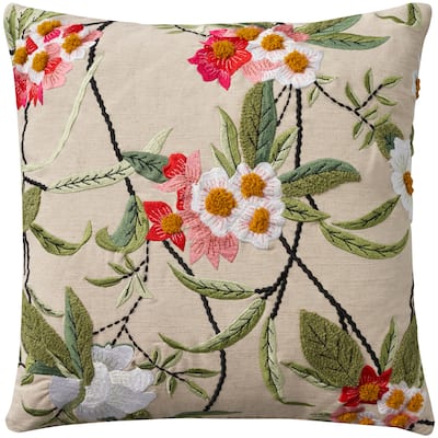 Mina Victory Cover Floral Throw Pillow