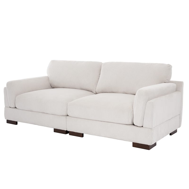 90" Loveseat Sofa Modern and Cozy Corduroy Couch