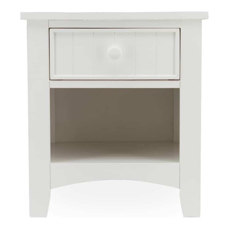 Ettrick Transitional Espresso Wood 1-Drawer Night Stand by Copper Grove