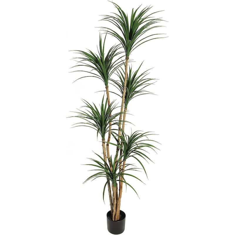 Artificial Dracaena Tree, Realistic Fake Dracaena Plant for Home Decor - 6ft