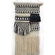 preview thumbnail 1 of 3, The Curated Nomad Chicory Macrame Wall Hanging with Navy Blue Pattern - Exact Size