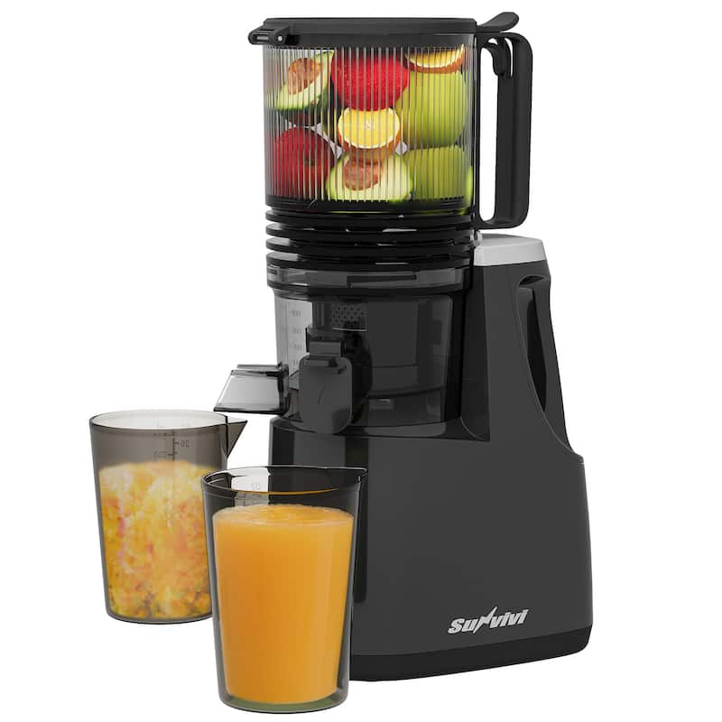 Juicer Machines with 5.9" Wide Feed Chute, Slow Cold Press Juicer for Whole Fruits & Vegetables