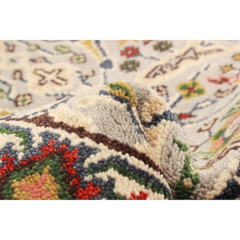 ECARPETGALLERY Hand-knotted Serapi Heritage Light Grey Wool Rug - 2'5 x 10'1