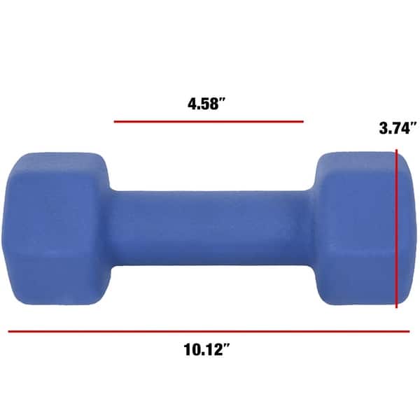 12 Pound Dumbbell Barbell Neoprene Coated Weights Bed Bath & Beyond