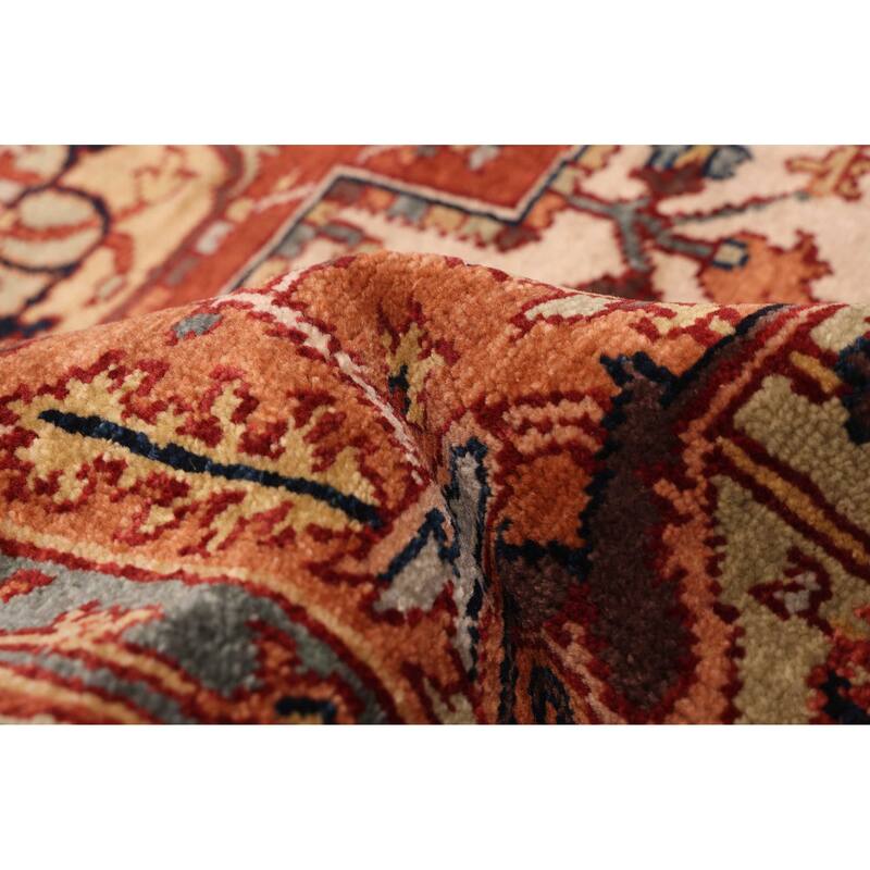 ECARPETGALLERY Hand-knotted Jules Sultane Dark Copper Wool Rug - 5'6 x 8'8