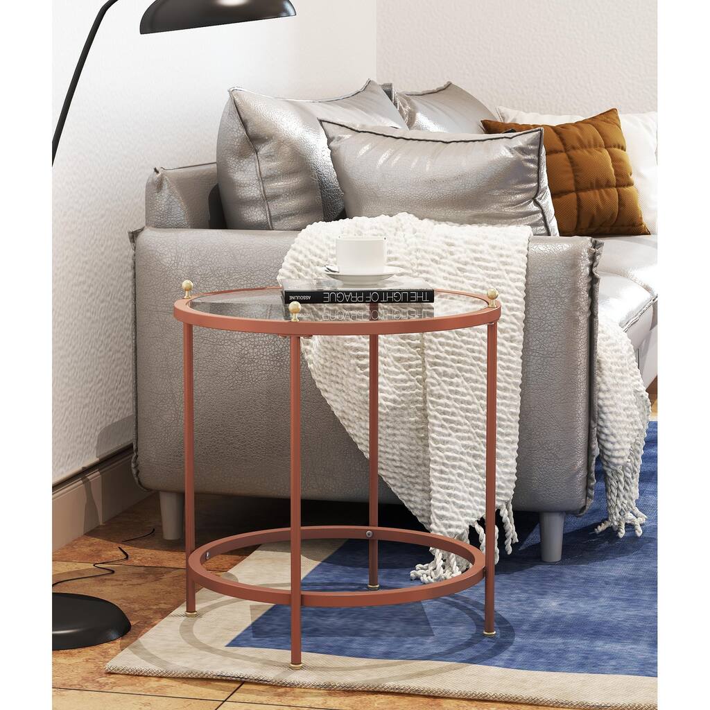 Tempered glass tabletop coffee table