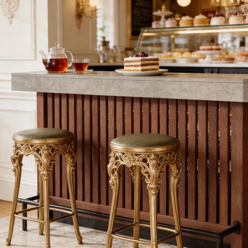 Modern Dining Table with Storage, Coffee Table with 2-Tier Shelves, Home Bar Table & Entertaining Table