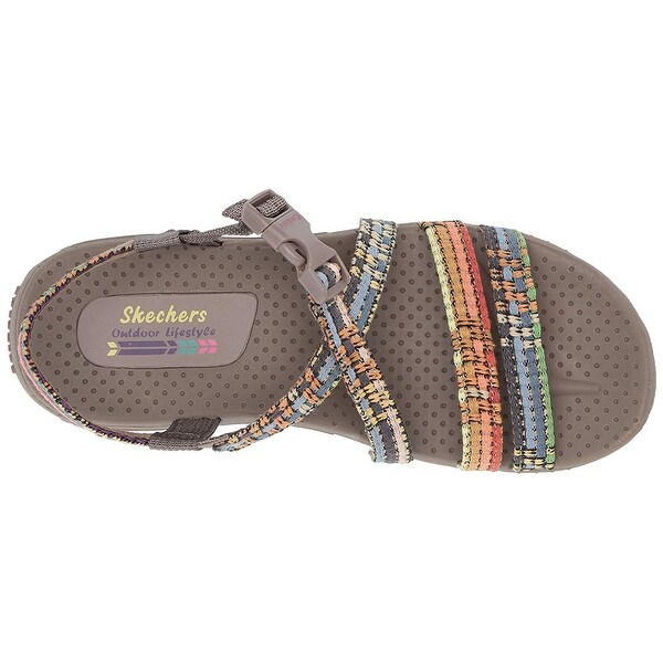 skechers strappy flat sandals with slingback