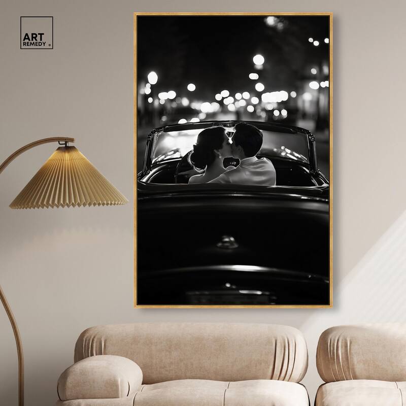 Kiss Me in the Moonlight II Canvas by Art Remedy