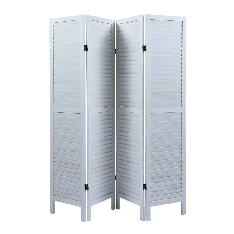 4-Panel Folding Room Divider Freestanding Privacy Screen Panels for Indoor Bedroom Office