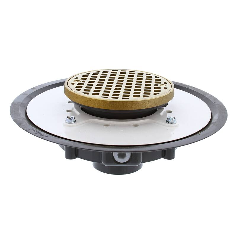 Jones Stephens D53444 2" Heavy Duty PVC Drain Base with 3-1/2" Spud - Natural