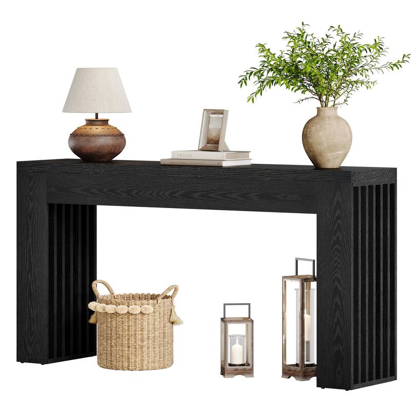 Wooden Console Sofa Table, Behind-the-Couch Accent Entryway Table for Entrance Hallway Living Room