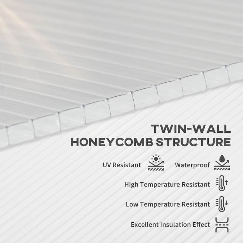 Polycarbonate Greenhouse Panels set of 14