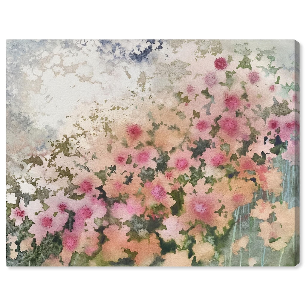 Roseate Remnants Canvas by Art Remedy, Gallery Wrapped