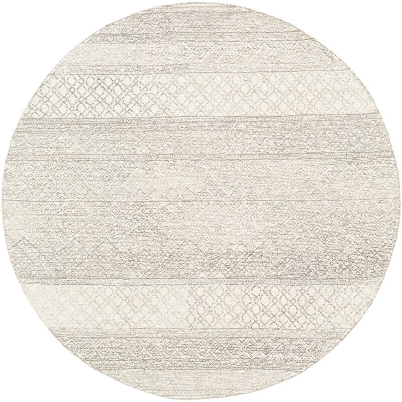 Livabliss Maroc Moroccan Tribal Area Rug - Beige - 4' x 4' Round