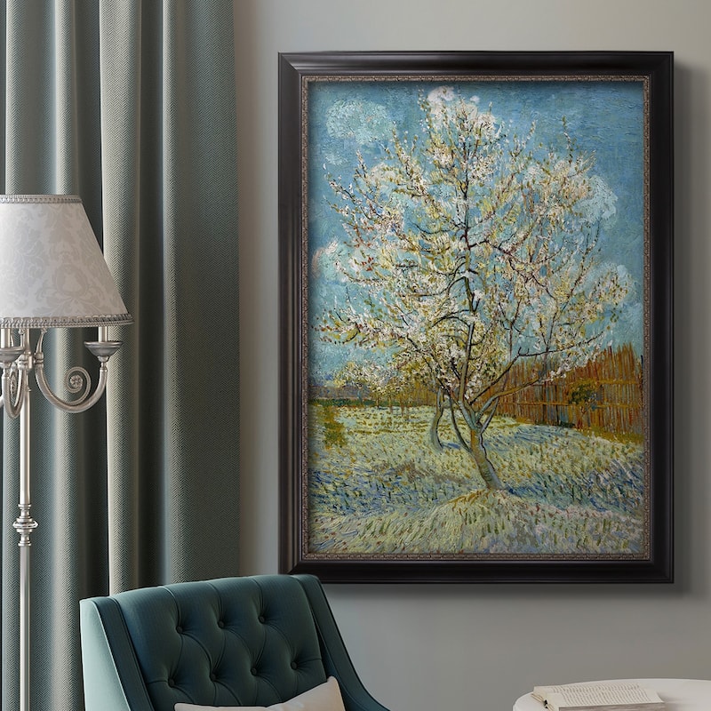  The Pink Peach Tree Premium Framed Canvas- Ready to Hang