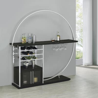 Casey 2-Door Circular LED Home Bar