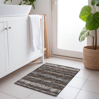 Premium Washable Super Soft Abstract Ombre Stripes Mayfield Rug