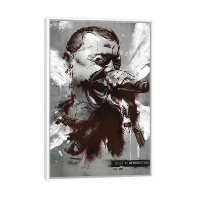 iCanvas "Chester Bennington I" by Nikita Abakumov Framed Canvas Print