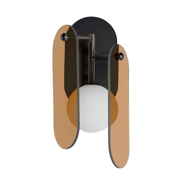 slide 1 of 1, Studio M SM24810AM Megalith 16" Tall LED Wall Sconce by Nina Magon Gunmetal