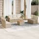 Option Beige 8 Piece Set With table