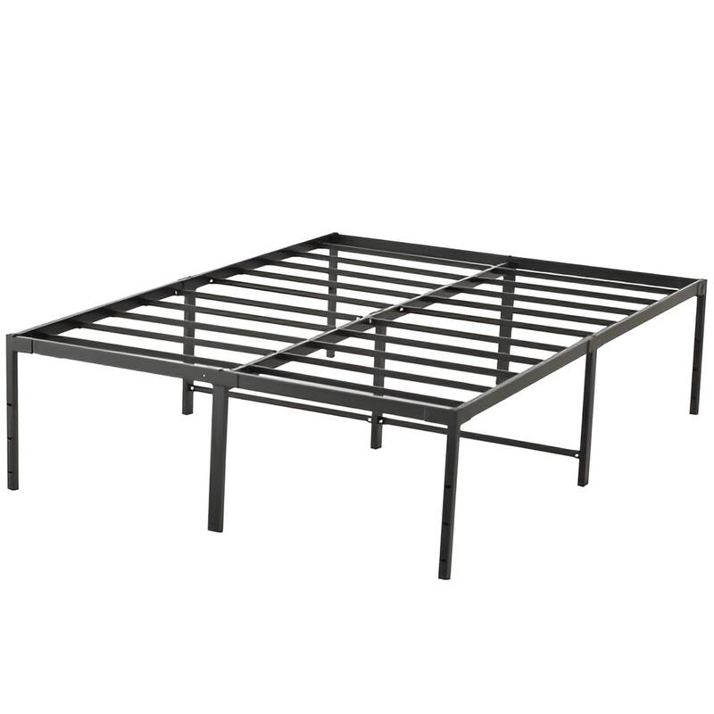 Metal Bed Frame with Steel Slat Support Platform Design No Box Spring - Full