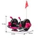 preview thumbnail 2 of 58, 12V Kids Ride On Electric Toy,2WD,16'' exaggerated wheel,Dual handle control for 360 degree flexible steering and rotation