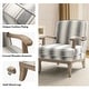 preview thumbnail 29 of 28, Rinaldo Farmhouse Upholstered Armchair with Solid Wood Legs by HULALA HOME