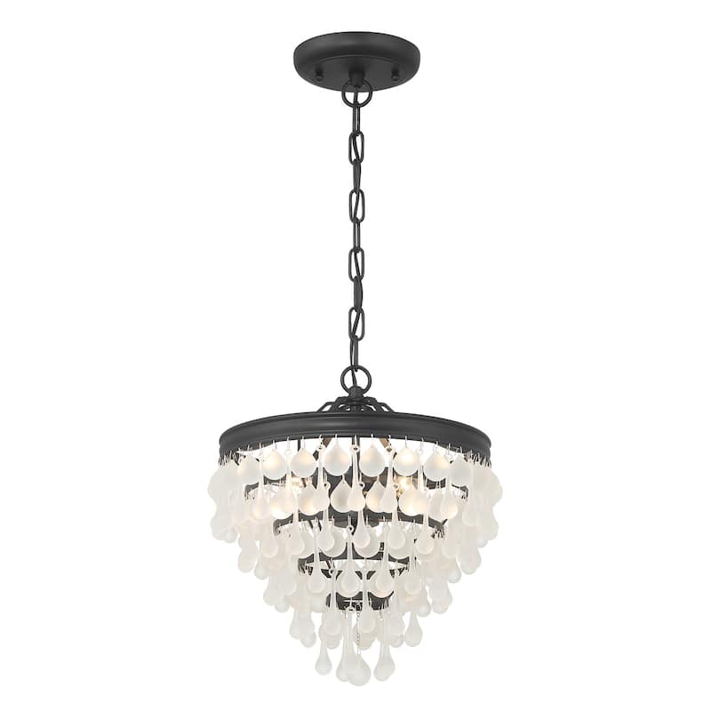 Crystorama Lighting Group 130-FR Calypso 3 Light 13" Wide Pendant /