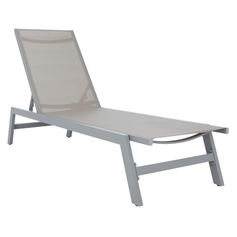 SAFAVIEH Outdoor Jaylah Chaise Lounge Chair - 74Wx23Dx14H