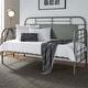 preview thumbnail 6 of 41, Vintage Series Distressed Metal Twin Metal Day Bed - Antique White Green