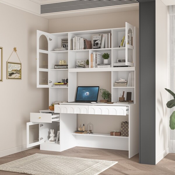 Bookcase workstation discount
