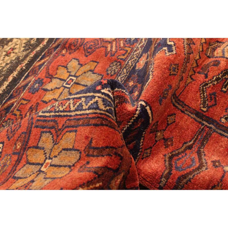 ECARPETGALLERY Hand-knotted Teimani Red Wool Rug - 3'3 x 4'11