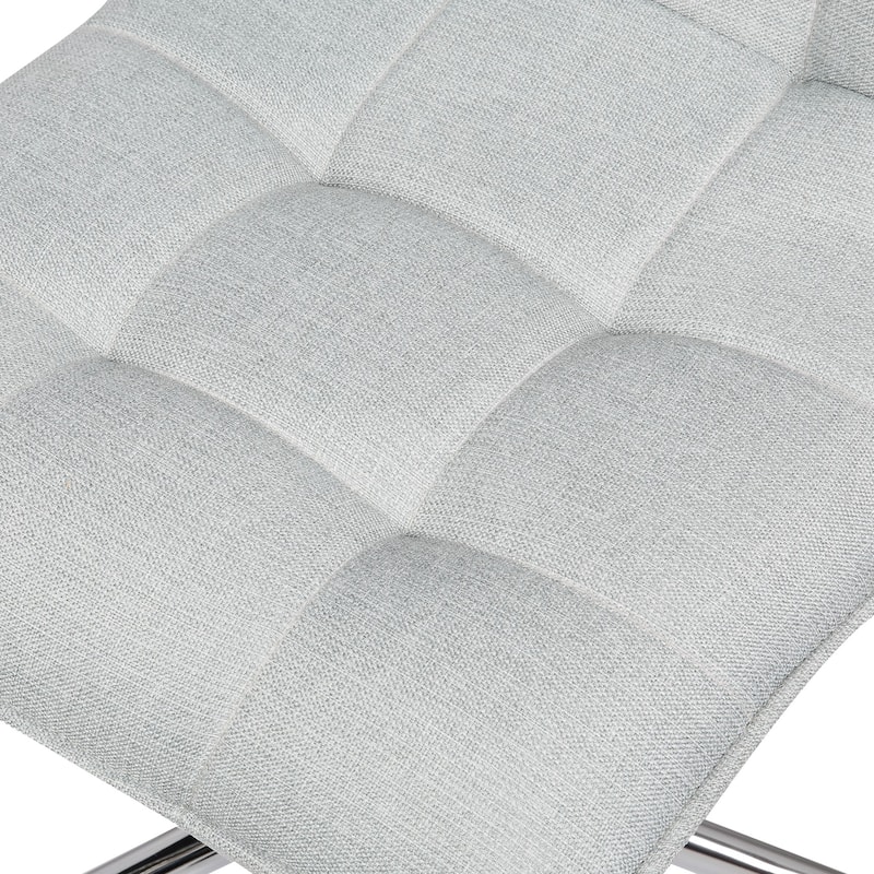 Porthos Home Lada Adjustable Swivel Office Chair, Linen Upholstery