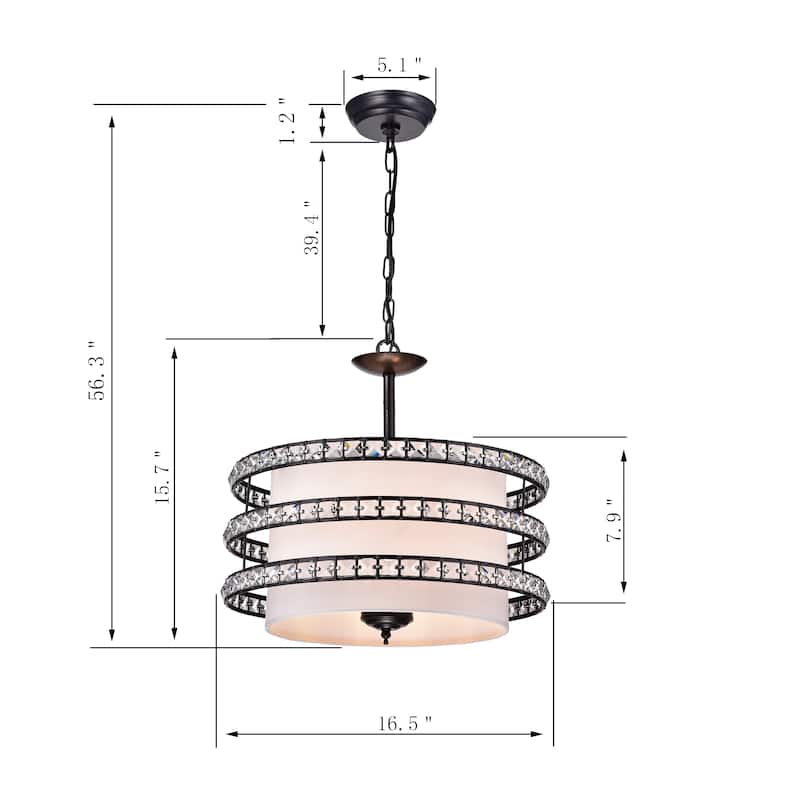 Samara 4-Light Drum Chandelier