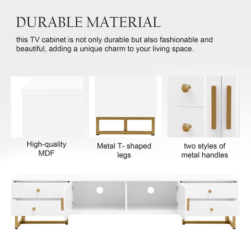 Entertainment Center TV Media Console Table
