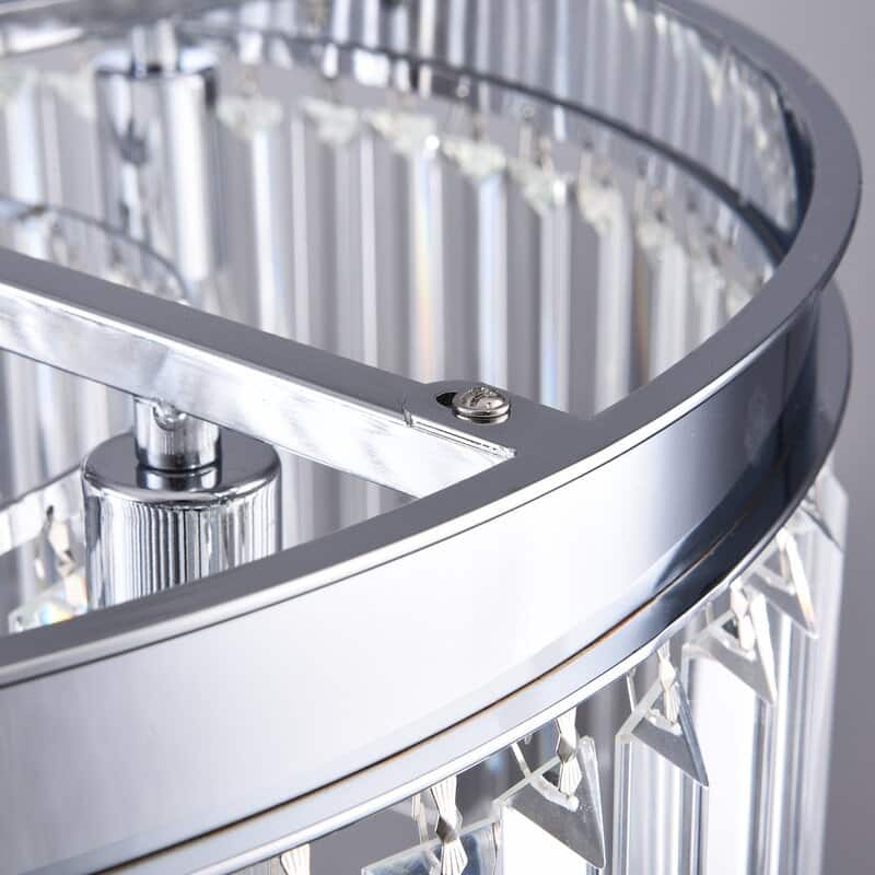 Maxax 5 - Light Unique/Statement Drum Chandelier with Crystal Accents