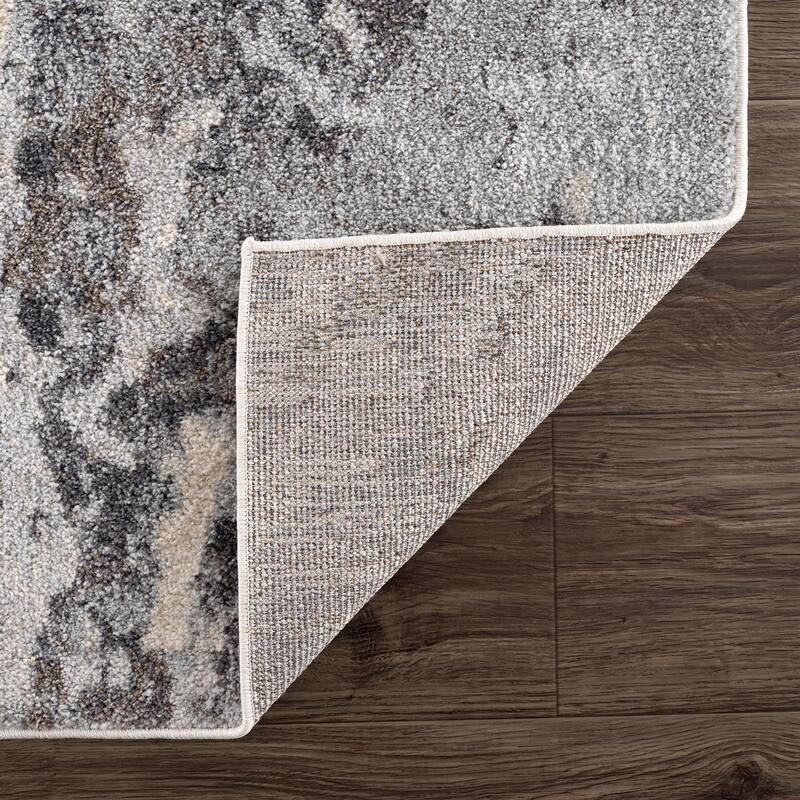 Abani Rugs Sahara SAH100A Greige Grey Abstract Mountain Area Rug