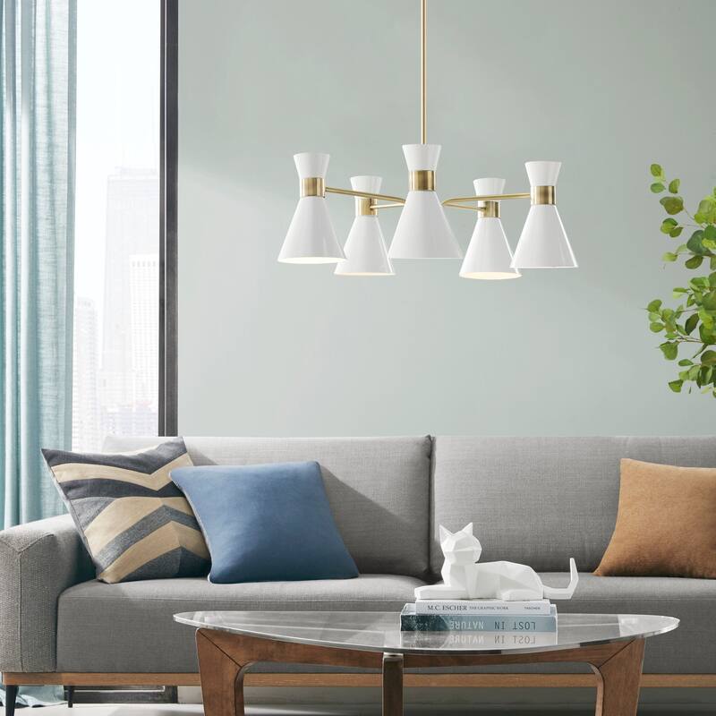 INK+IVY Ezra 5-Light Metal Chandelier