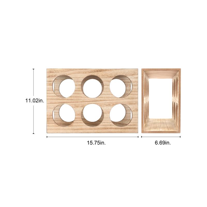 JoJo Fletcher 6 Bottle Countertop Wine Rack