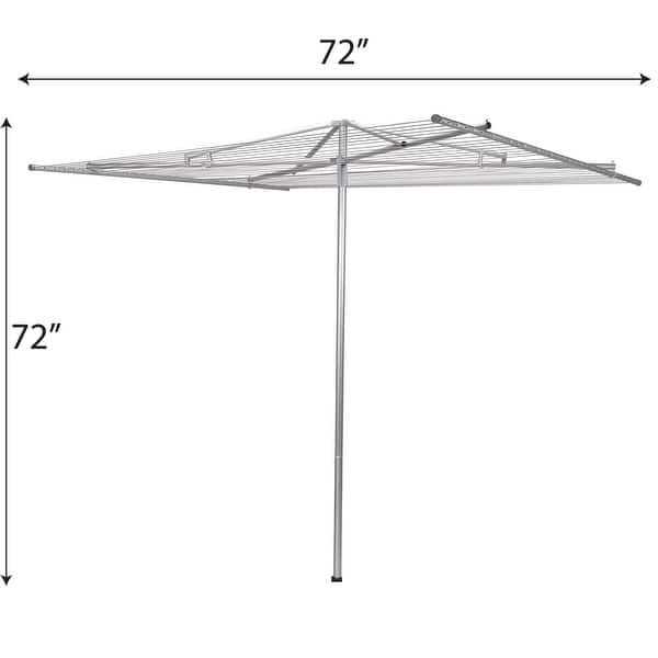 Household Essentials Aluminum Extra Large Parallel Outdoor Dryer, 210 feet