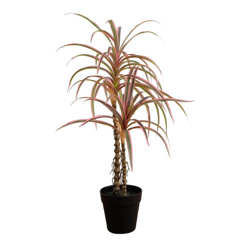 Dracaena Marginata Artificial Plant - 2' - Pink and Green
