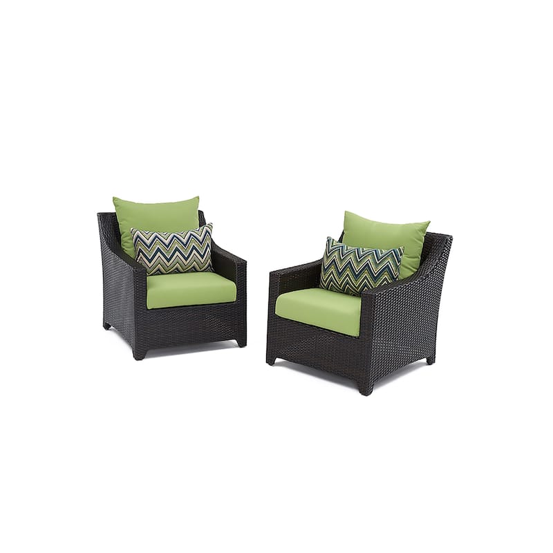 Deco 8 Piece Aluminum Outdoor Patio Sofa & Club Chair Set